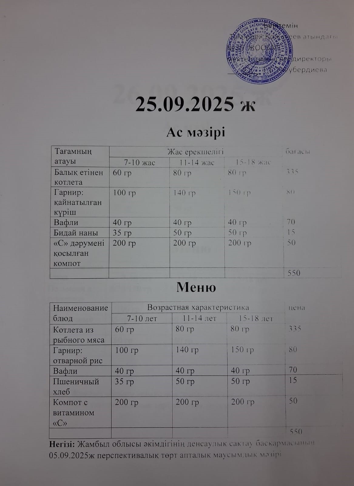 Ас Мәзірі